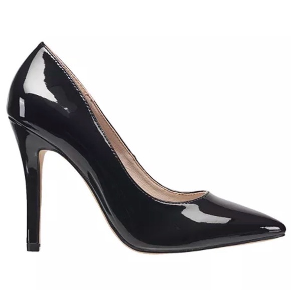 French Connection Black Patent Heels - Picture 2 of 6